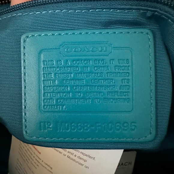 COACH Black Sateen Medium Tote Vintage - Picture 7 of 8